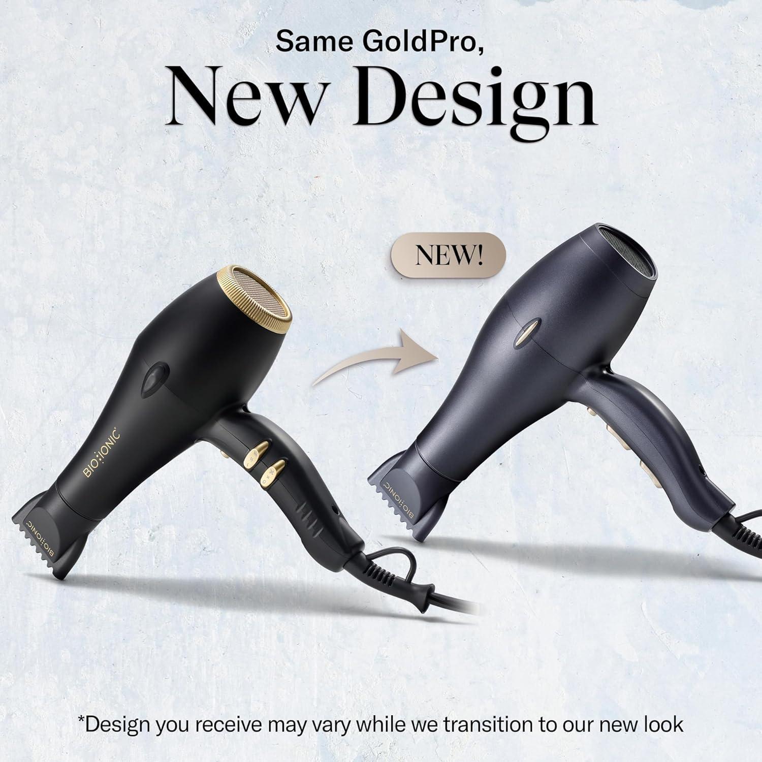 image:imageBio Ionic GoldPro Hair Dryer Blue Moisturizing Heat Technology amp 24K Gold MX UltraPowerful 1875W AC Motor Lightweight Blow Dryer with Ergonomic Handle MultiSpeed Settings