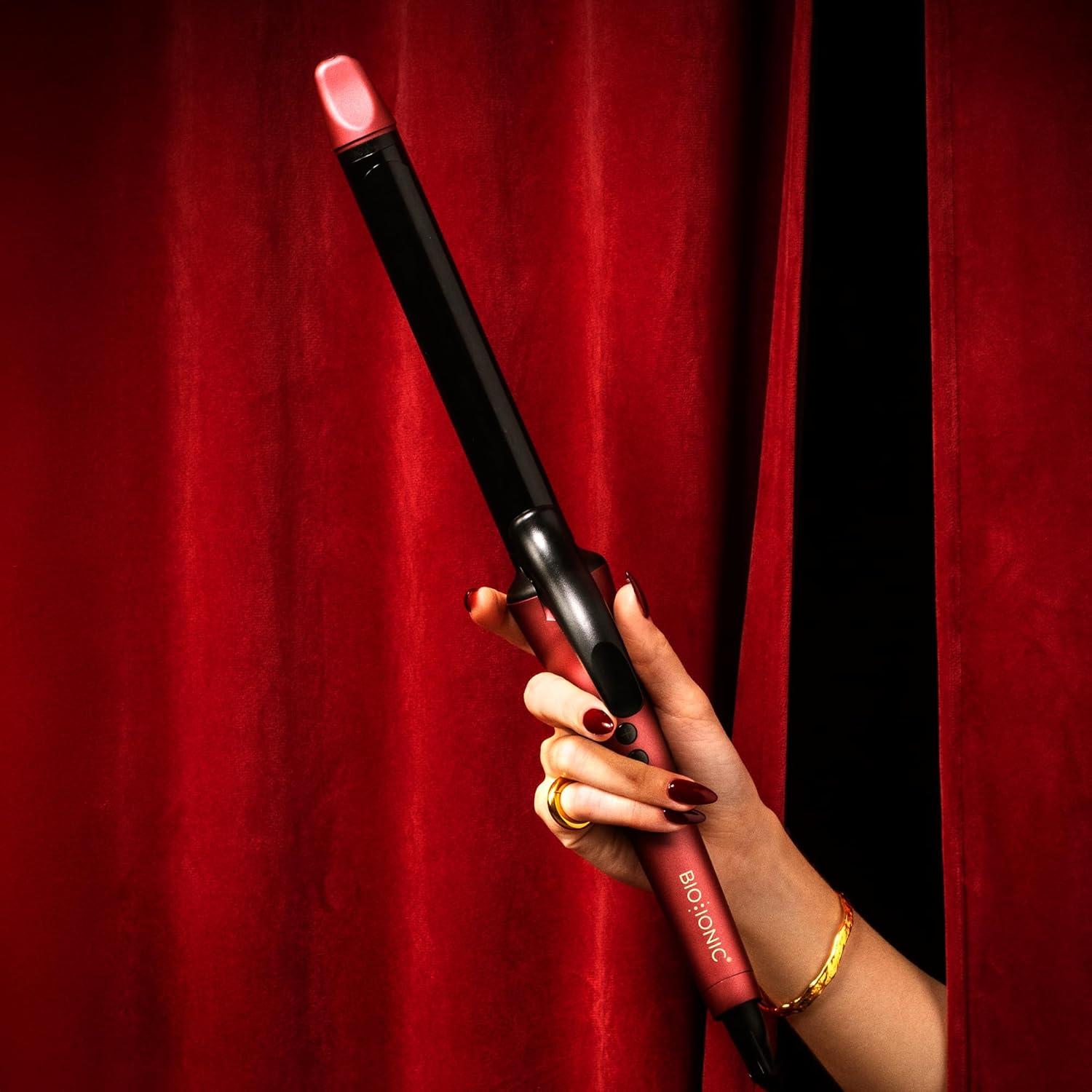 image:imageBio Ionic Long Barrel StylerCurling Iron with Moisture Heat Technology amp NanoIonic MX Verstatile Curling WandVelvet Rouge Limited Edition