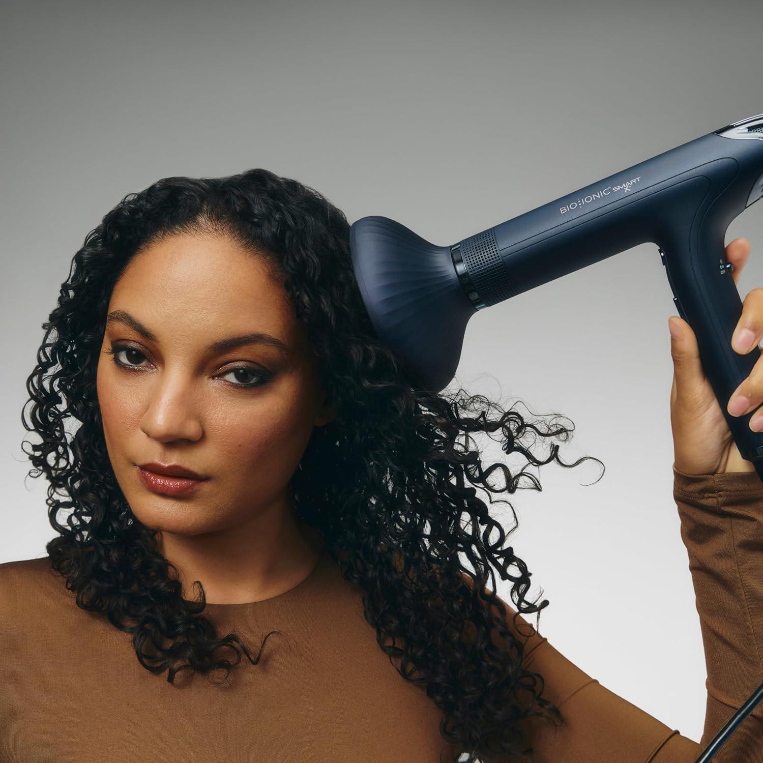 image:imageBio Ionic SmartX Hair Dryer with Diffuser HighEfficiency Blow Dryer with 3 Heat amp 3 Speed Settings Diffuser Hair Dryer Gently Dries Defines amp Reduces Frizz Self Cleaning FunctionBlue