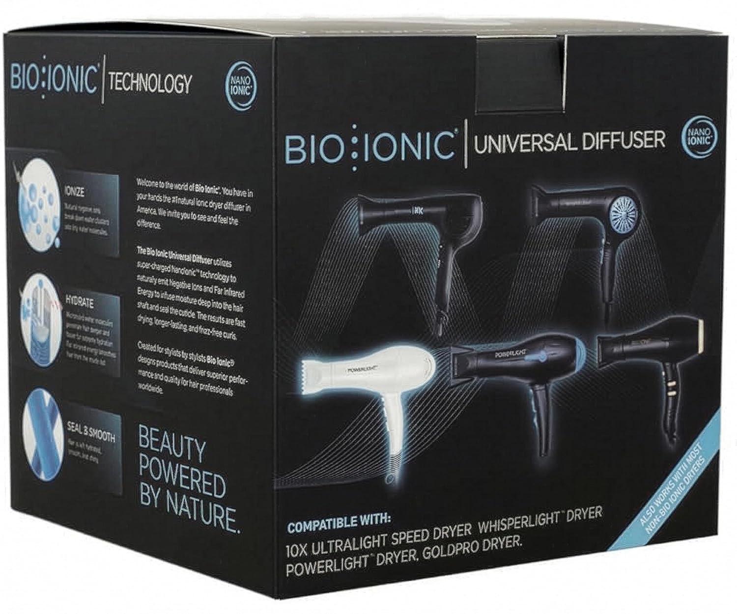 image:imageBio Ionic Universal Diffuser FastDrying Hair Dryer Attachment for Frizz Control amp Shine Fits 225 Blow Dryers Professional Styling Tool for All Hair Types