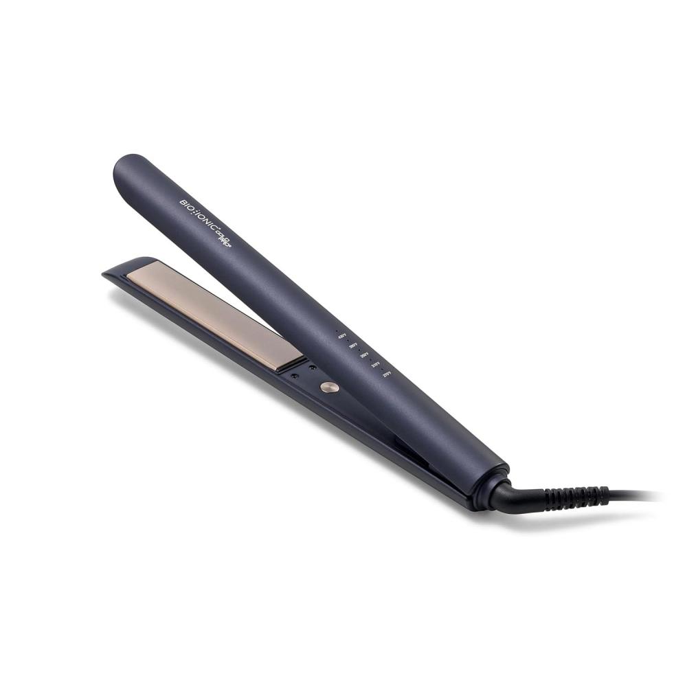 image:imageBio Ionic GoldPro Hair Straightener Blue Moisturizing Heat Technology amp 24K Gold MX Hair Straightening Iron for Sleek Styles amp Flat Iron Curls 40 Longer Plates Adjustable HeatBlue
