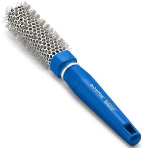 Bio Ionic BlueWave Conditioning Square-Round Brush – Create Volume & Smooth Hair Quickly, Crimped Bristles Add Root Tension, Styling Brush For Bouncy Blowouts, All Hair Types & Textures(1 Inch – Small)