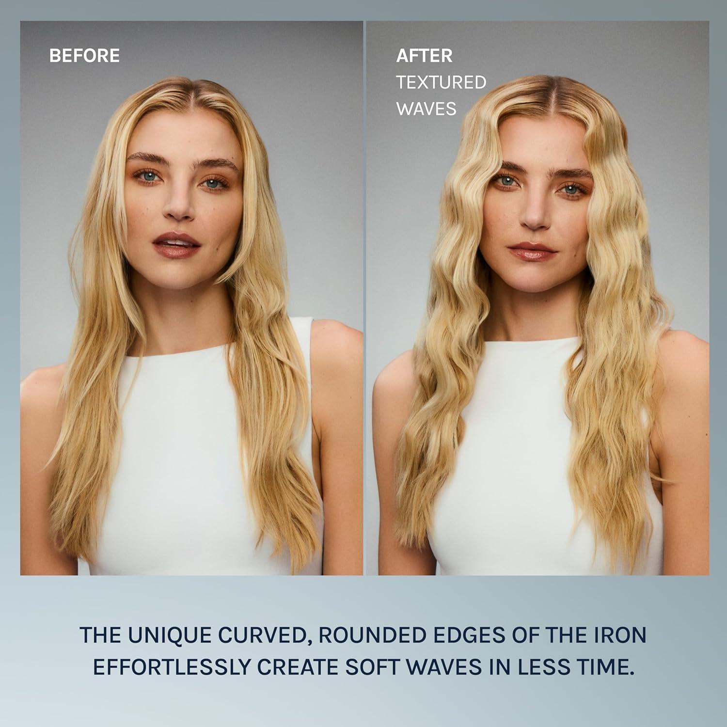 image:imageBio Ionic 10X Styling Iron Hair Straightener with 1 Sonic Vibrating Plates Flat Iron with Ion Generating Mineral Complex Versatile Styler for Wavy amp Straight HairstylesBlack