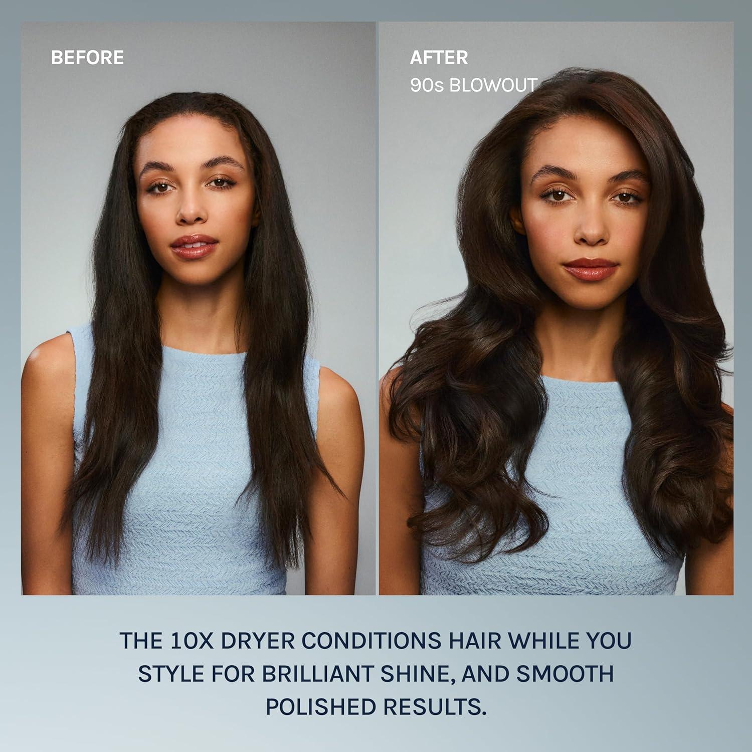 image:imageBio Ionic 10X Ultralight Speed Hair Dryer Blow Dryer with Adjustable Heat amp Speed Memory Function Professional Hair Styling Tool for Fast FrizzFree HairstylesBlack