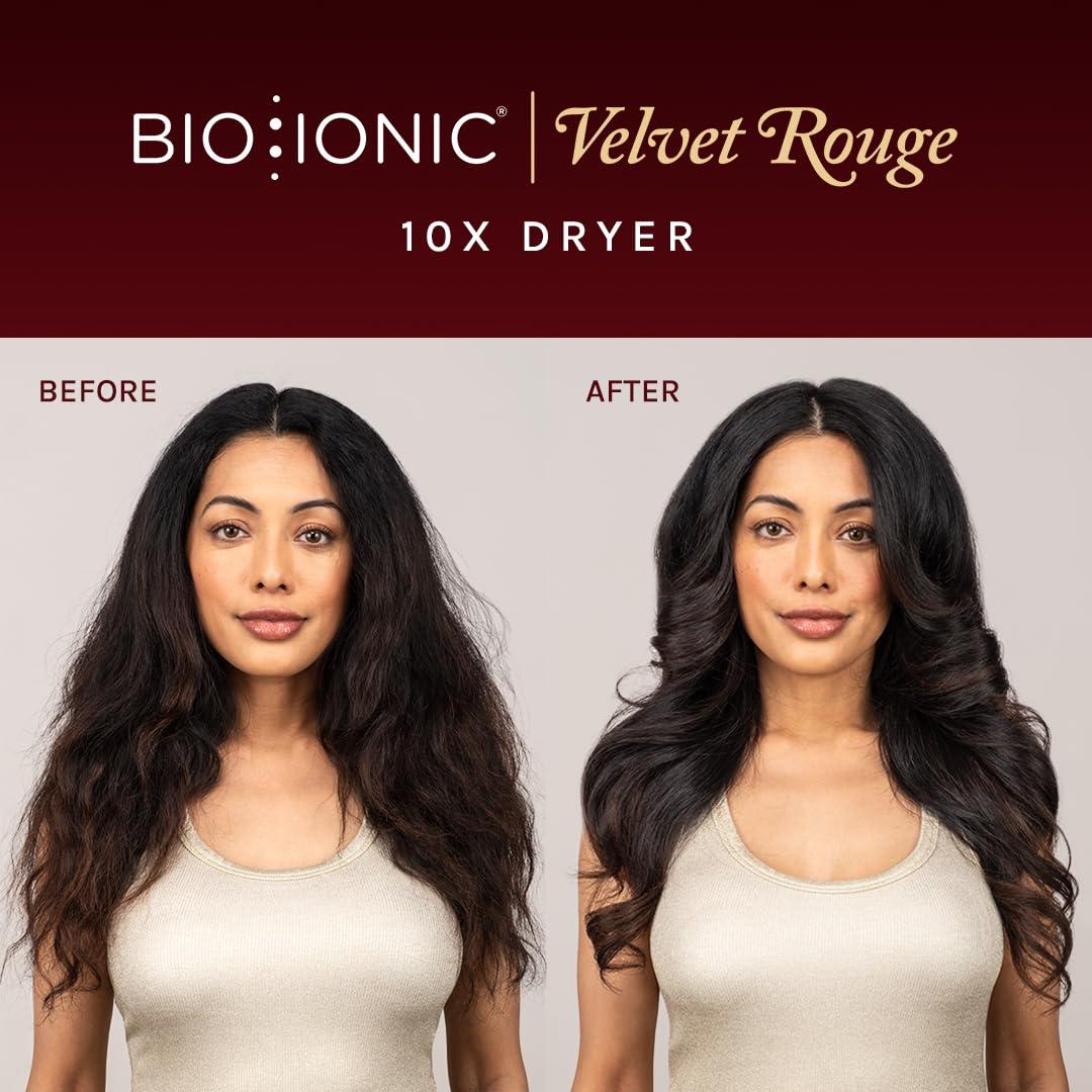 image:imageBio Ionic 10X Ultralight Speed Hair Dryer Blow Dryer with Adjustable Heat amp Speed Memory Function Professional Hair Styling Tool for Fast FrizzFree HairstylesVelvet Rouge Limited Edition