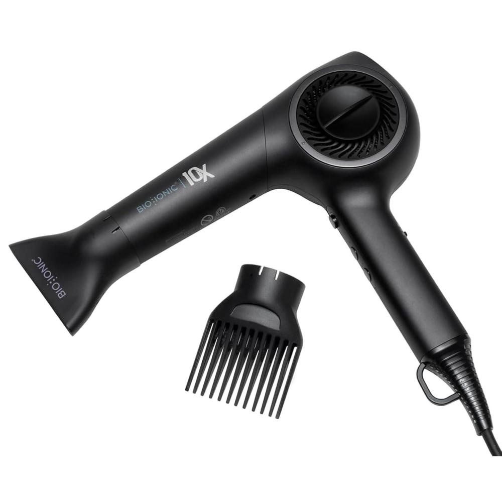 image:imageBio Ionic 10X Ultralight Speed Hair Dryer Blow Dryer with Adjustable Heat amp Speed Memory Function Professional Hair Styling Tool for Fast FrizzFree HairstylesBlack