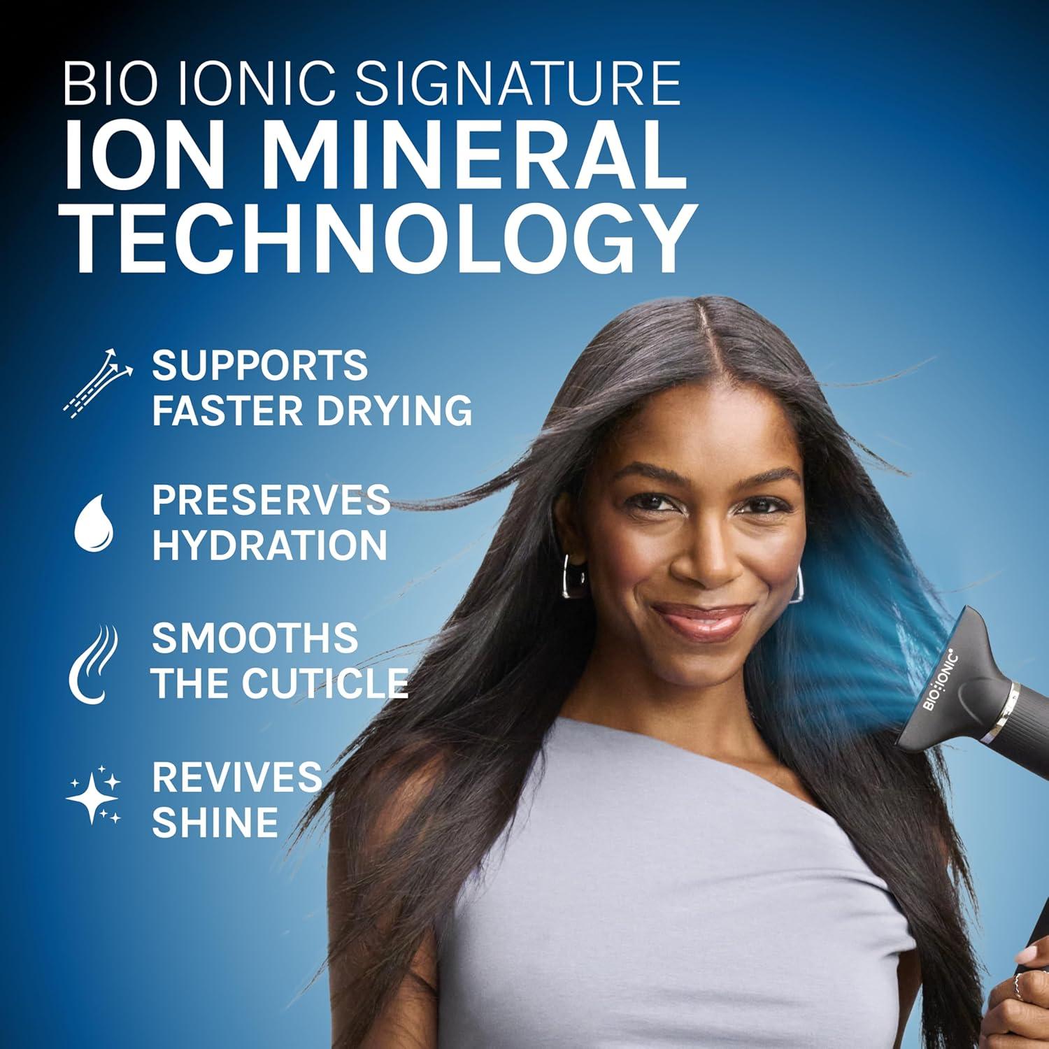 image:imageBio Ionic AeroGravity Featherlight Hair Dryer Foldable Handle Reduces Frizz amp Static Compact UltraLightweight Blow Dryer Dual Voltage Includes Diffuser amp Concentrator Nozzle Travel Essentials