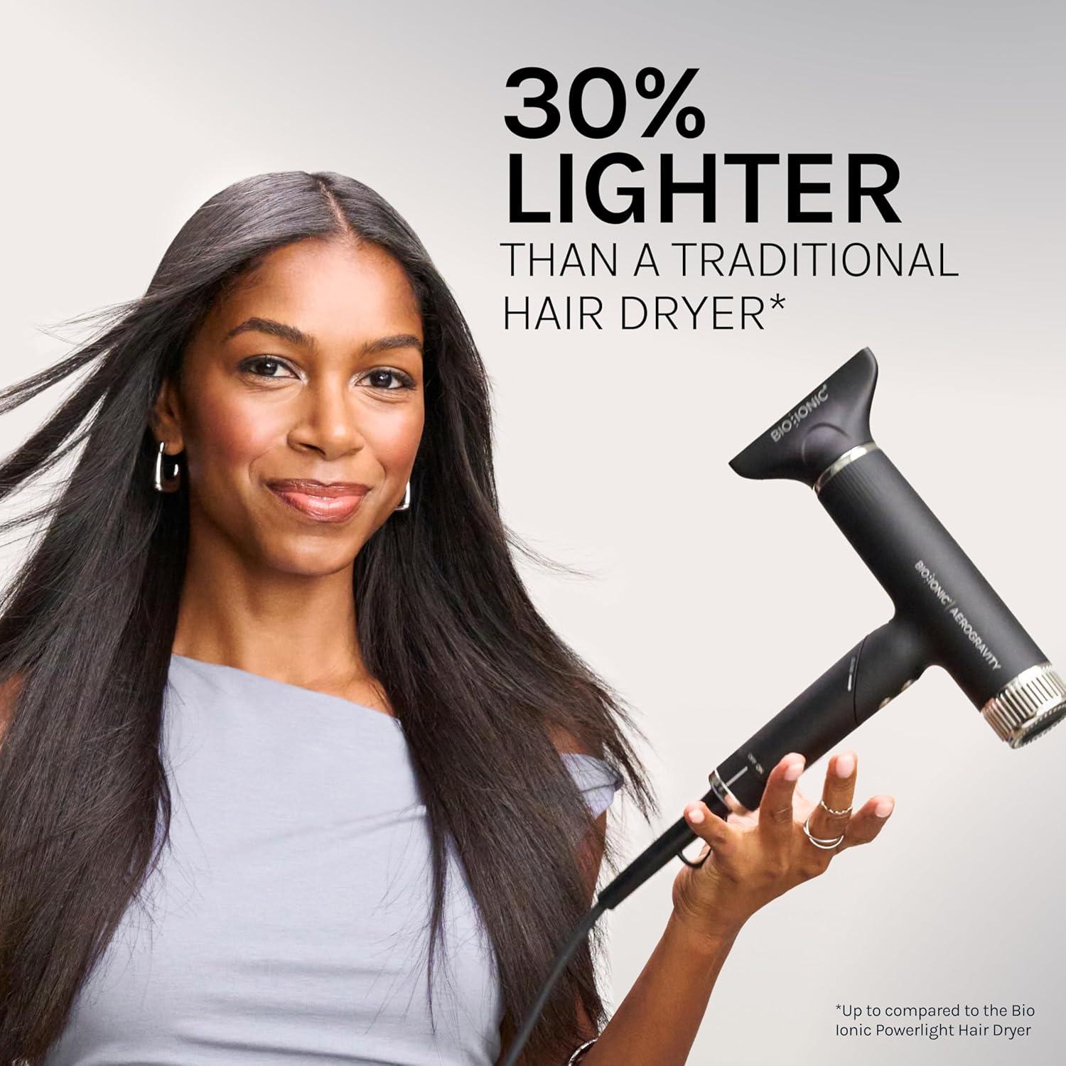 image:imageBio Ionic AeroGravity Featherlight Hair Dryer Foldable Handle Reduces Frizz amp Static Compact UltraLightweight Blow Dryer Dual Voltage Includes Diffuser amp Concentrator Nozzle Travel Essentials