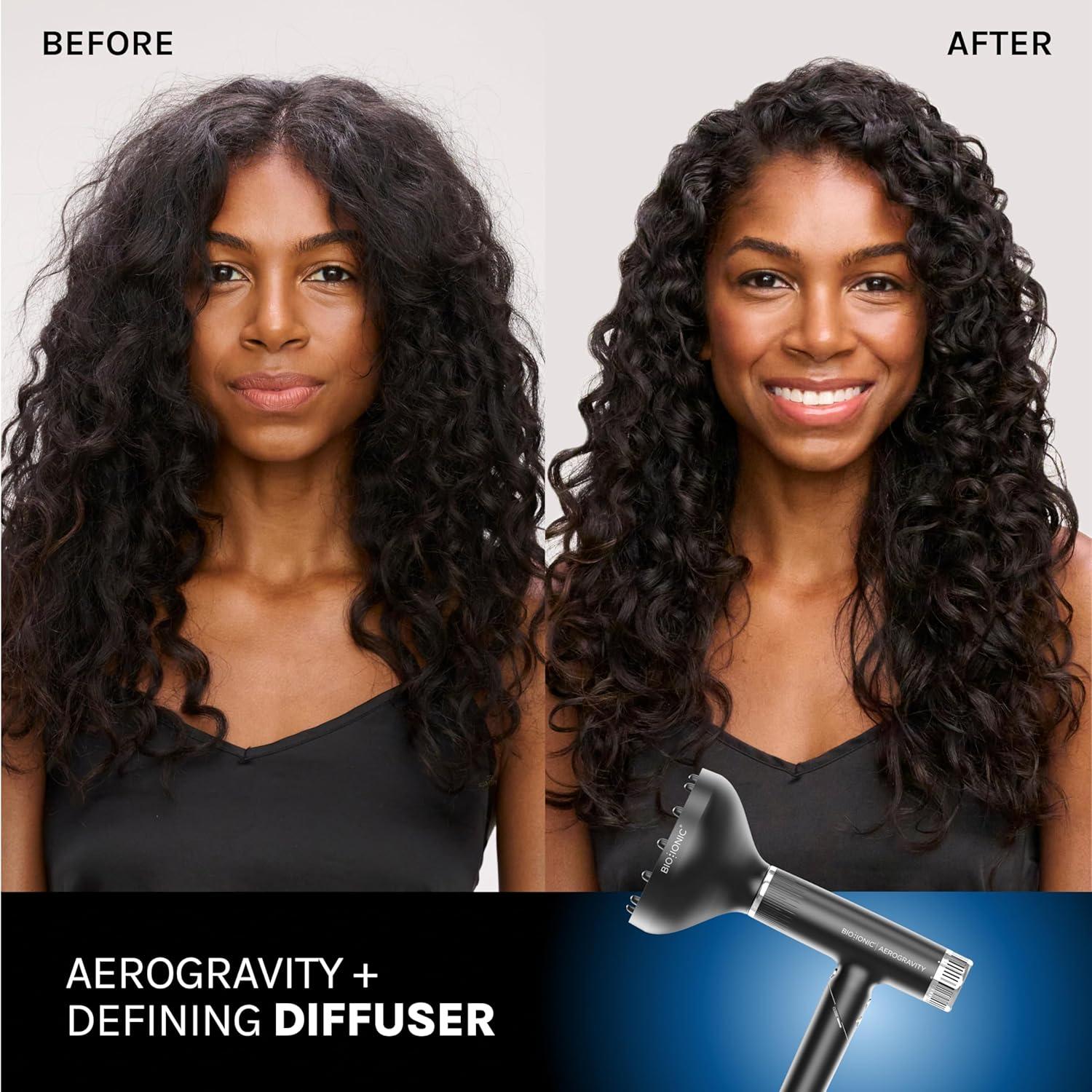image:imageBio Ionic AeroGravity Featherlight Hair Dryer Foldable Handle Reduces Frizz amp Static Compact UltraLightweight Blow Dryer Dual Voltage Includes Diffuser amp Concentrator Nozzle Travel Essentials