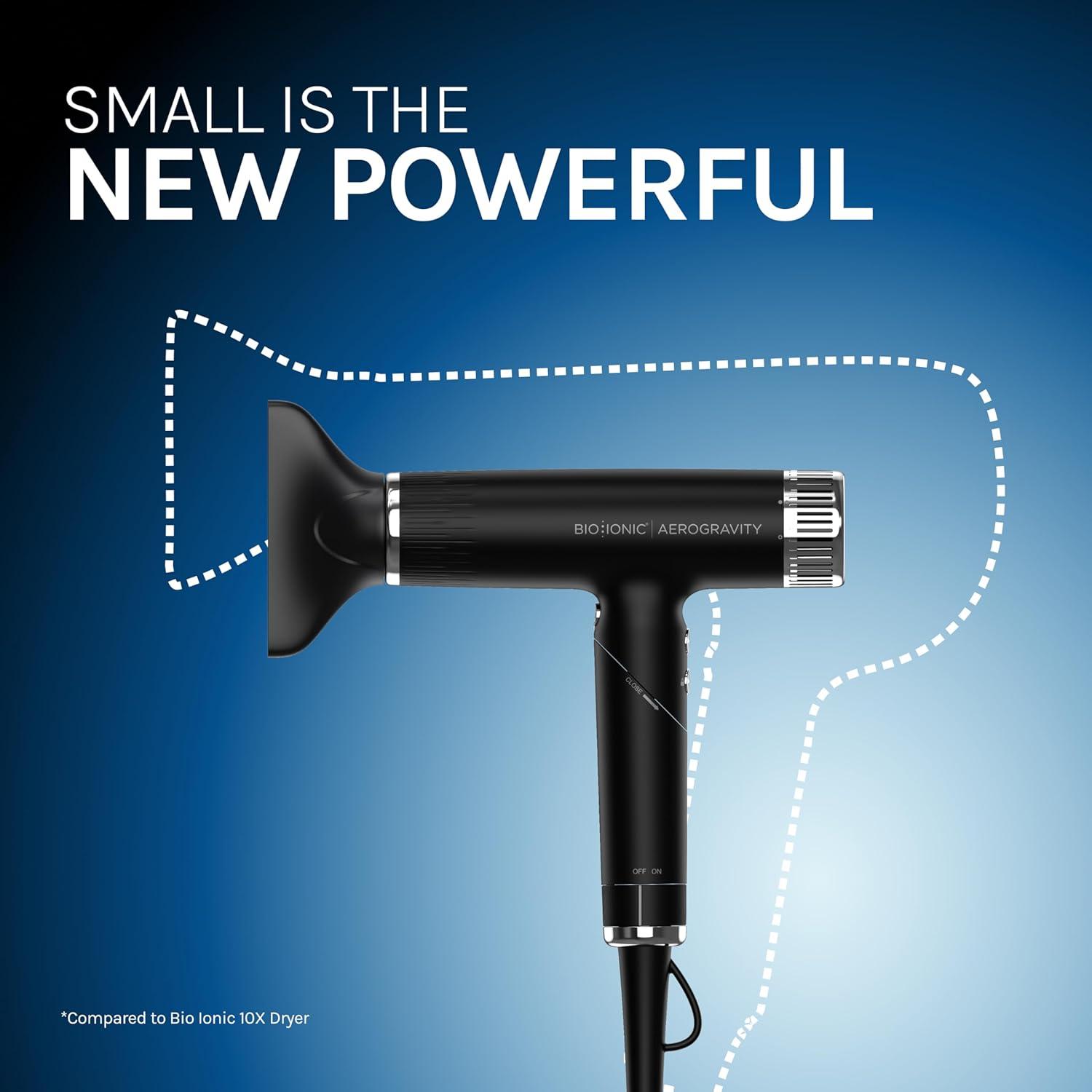 image:imageBio Ionic AeroGravity Featherlight Hair Dryer Foldable Handle Reduces Frizz amp Static Compact UltraLightweight Blow Dryer Dual Voltage Includes Diffuser amp Concentrator Nozzle Travel Essentials